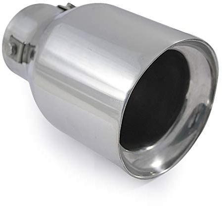 Universal Auspuffblende Endrohr Sport Schalldämpfer Edelstahl 56mm Chrom