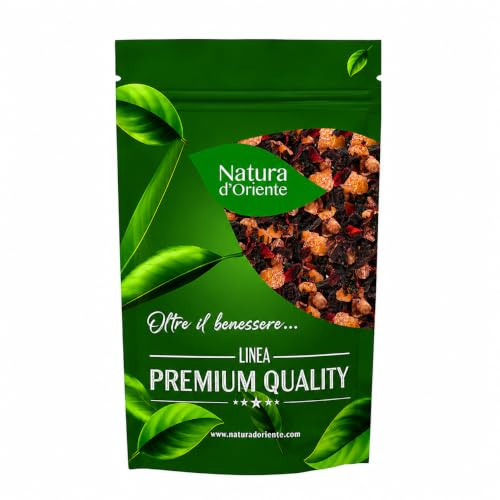 NATURA D'ORIENTE Infuso alla Mora 100g | Infuso con mora, mirtilli, lampone e fragola, dal gusto fruttato e aromatico, ideale caldo o freddo.