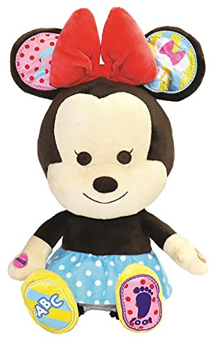 Disney Hooyay Learn & Play Minnie Mouse Plush with Learning Programs to Teach Children About Letters, Numbers, and Body Parts for Ages 18 Months and Up