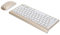ciciglow Combo Clavier et Souris sans Fil, Ensemble Clavier et Souris Ultraslim 2.4Ghz à 78 Touches pour Ordinateur Portable Macbook(Or)