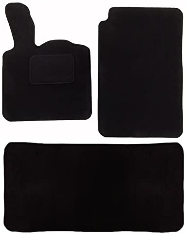 Lupex Shop, Auto-Fußmatten aus Teppichstoff mit besticktem Logo, kompatibel mit Smart Fortwo 453