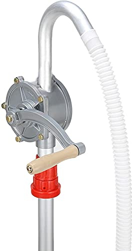 Bomba de Barril, Bomba de manivela de Aluminio, 29 l/min, Rosca de Barril Ajustable, Bomba de Barril, Bomba Manual para Gasolina, Aceite Diesel, Aceite lubricante