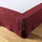 Cache sommier Gaze de Coton Gaia 160x200cm Lie de vin