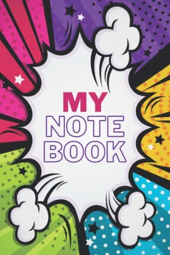 Comic Notebook: Comic style notebook, blank lined, 120 pages