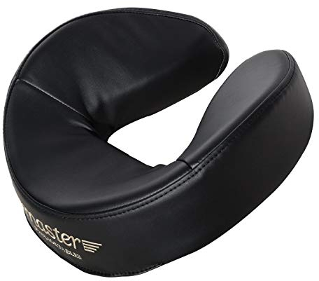 Master Massage Universale Ultra Plüsch Ergonomisch Kopfpolster Gesichtskissen für Mobile Massageliege-Schwarz, Mittel