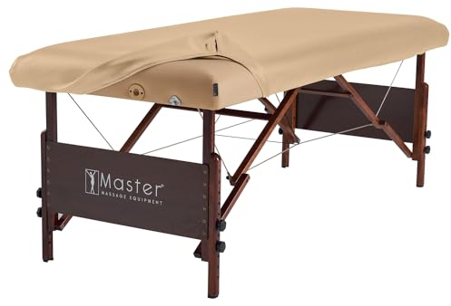 Master Massage Schutzlaken Leder Überzug Lederableckung aus PU für Massageliege Ölresistent-Beige