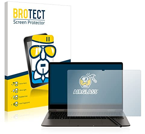 BROTECT Schutzglas für Samsung Galaxy Book3 360 13 | Transparenter Displayschutz Made in Germany Schutzfolie Panzer Folie Glas 9H Anti-Fingerprint Einfache Montage Clear