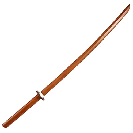DEPICE Bokken Buche, Länge ca. 101 cm, Gewicht ca. 500g, Tsuba, Haltering, Iaido Aikido, Japanisch