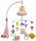 Mobile pour lit bébé avec musique, lumières et télécommande (Rosa)