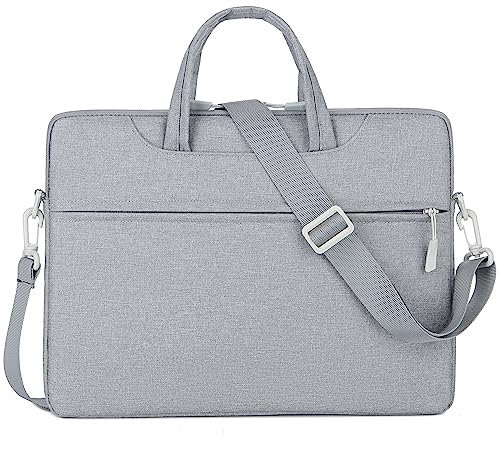 Mixroom - Borsa per PC Portatile porta Computer Custodia Zaino Laptop Custodia Notebook 15,6 Pollici per Lavoro Scuola Ufficio Z29 Grigio
