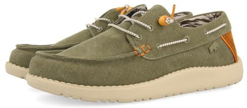 Mocasines Color Caqui Estilo NÁUTICOS con Detalles DE Colores para Hombre SULT