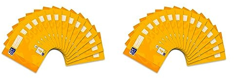 Oxford Schulheft A5, Lineatur 4, 16 Blatt, orange, 15 Stück (Packung mit 2)