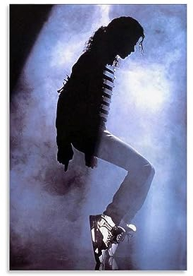 ELedvb Michael Jackson American Male Pop Sänger Poster Leinwand Poster Dekorative Malerei Leinwand Wandposter und Kunstdruck Modern Familie Schlafzimmer Dekor Poster 20 x 30 cm