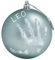 OISE ART STORE Trade Shop - Pallina di Natale Decorazione Natalizia per Albero con Kit Impronta Calco Mano Acquamarina (Ocean)