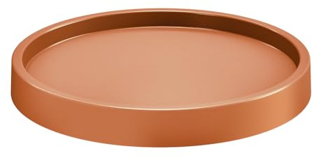 Tymar Carrello portavasi, rotelle per fiori, sottovaso per fiore rotondo con rotelle (terracotta, ø 45 cm)