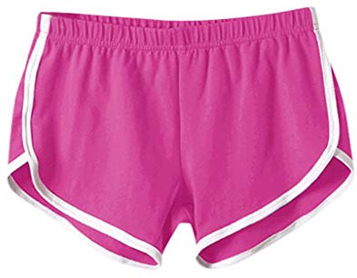 Short de sport pour femme - Short de yoga - Mini short de gym sexy - Short de sport tendance pour femme - Short de course pour femme - Short de course pour femme - Short de yoga court, rose, M