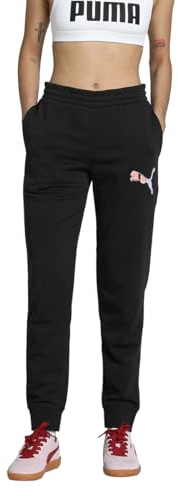 PUMA Damen ESS Logo LAB Pants TR Gestrickte Hosen, PUMA Black,