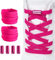 Shecret 2 Paires Élastiques Lacets avec Fermeture en Métal, Plats Sans Nœuds Universels pour Enfants et Adultes, Réglables pour Toutes Les Baskets, Rouge Rosé
