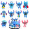 10 Stück Sti-tch Figuren Set, Stitch Tortendeko, Sti-tch Mini Figuren, Lilo und Stitch Figuren, Geburtstag Kuchen Deko, Sti-tch Geburtstagsdeko Cupcake Topper für Kinder, Partyzubehör, Kuchendeckel