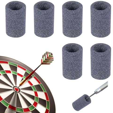 Darts Sharpener Schleifstein Set, 6 Stück Rund Dart Point Spitzer, Dart Spitzen Sharpening Stones Zubehör, Dauerhaft Dartpfeilspitzen Schleifer, Dartpfeile Spitzer für Messer Pfeil Schere