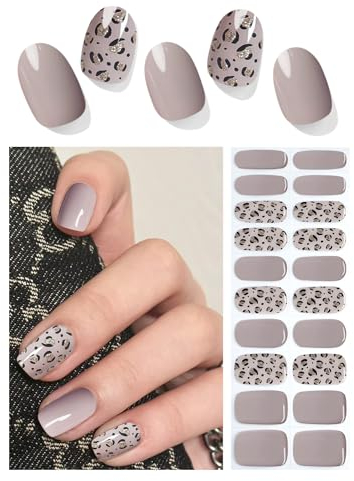 Wahrshei Nagelfolien | 20 French Schmetterling UV Gel Nagelfolie | Nagelfolie Selbstklebend | Gel Nail Stickers, Gellack Wraps für Nagel