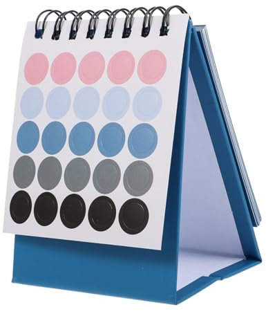 SEWACC 5stücke Mini Tischkalender Kompakter Desktop Kalender Mit Einfachem Design Für Büro Und Schule Dekorativ Mit Aktualisierten Datumsangaben Inkl Zufällig Beiliegenden Aufklebern