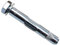MASONMATE MAMLSAM1280 - Tassello a vite esagonale M12 x 80 mm (25), argento