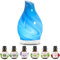 Maromamix Essential Oil Diffuser & Essential Oils Set - Glass Ultrasonic Aromatherapy Diffuser with 6 Premium Oils, 7 Color Changing Light, 4-Timer Auto-Off for Home Office