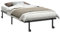 vidaXL Bettgestell ohne Matratze Klappbar Schwarz 100x190 cm Stahl, Bettrahmen, Bett, Bettrahmen klappbar, Metallbett, Bettgestell klappbar