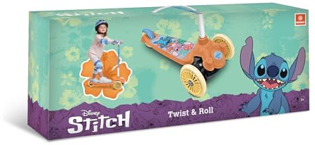 Mondo Toys Stitch Twist & Roll Tretroller mit 3 Rädern – 28745