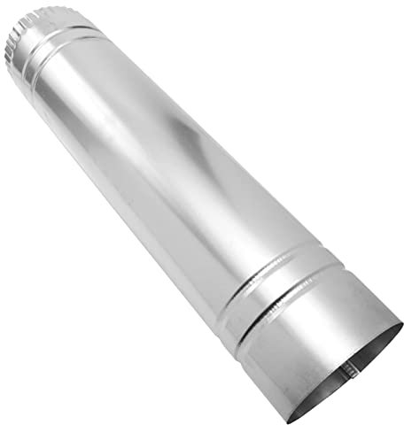 jojofuny 1stück Hochtemperaturbeständiger Abgasrohr Für Holzofen Universelles Zubehör Für Heizöfen Langlebiges Weißblech-rauchrohr