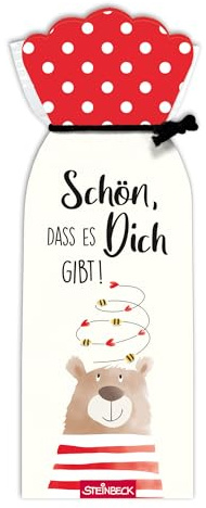 STEINBECK Bonbons 50g - Schön, dass es Dich gibt! - Geschenk Freundschaft Liebe Bär