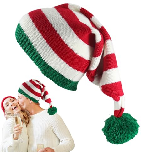 Penlimly Weihnachtsmütze, Weihnachtsmannmützen für Herren – bequeme Strickmütze für Herren, kaltes Wetter, Alltag, Mädchen, Jungen, Abendveranstaltungen