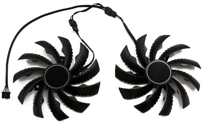 YUNHUOZ Ventilateur de Refroidissement 95 mm PLD10010S12H pour Carte Graphique Gigabyte RTX 2070, 2060, Super, WINDFORCE OC(2-Fan)