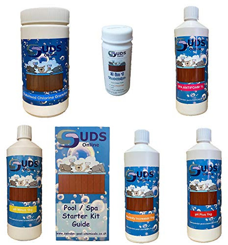 SUDS-ONLINE large Hot tub water treatment kit chemical starter kit spas - super kit