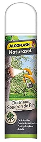 ALGOFLASH NATURASOL Aérosol Cicatrisant Goudron de pin, Contre toutes les plaies de taille, Fabriqué en France, 300 ml, GOUAERO3AN, Vert, 5.3 x 5.3 x 23 cm, 300.00 ml (Lot de 1)