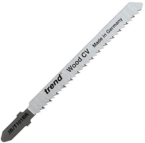 Trend Professionelle Stichsägeblätter, 100 mm x 2,5 mm, CV-Down-Cut, Präzisions-Holzschneiden, Universal-T-Schaft, JB/T101BR