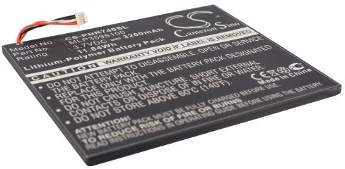 CS-PNR740SL Akku 3200mAh Kompatibel mit [Pandigital] Novel Tablet Color, R7T40WWHFI Ersetzt MLP3595100