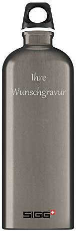 Sigg Alutrinkflasche 'Traveller' – 1 L, mit Ihrer Wunschgravur