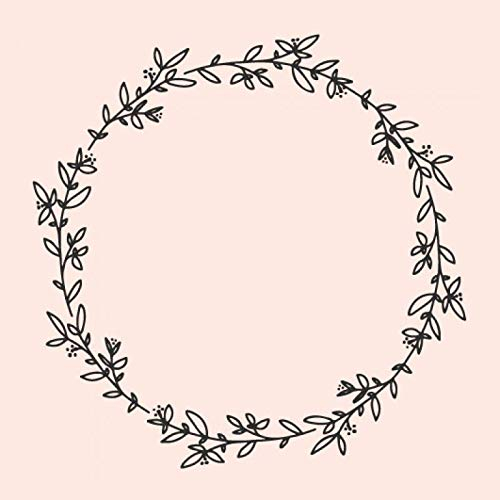 May and Berry Holzstempel - Kranz, 45x45mm, Rosa