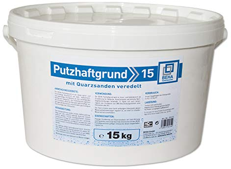 BEHA Putzhaftgrund PG15 Quarzsand Grundierung Putzgrund 15kg Quarzgrund Voranstrich