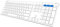 Arteck Bluetooth Keyboard for Mac iPad Multi-Device Stainless Steel Full Size Wireless Keyboard Compatible with iPad, iMac, Mac mini, MacBook, iPhone, Mac OS, iOS, Built-in Rechargeable Battery