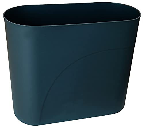 HMQCI Petite poubelle rectangulaire en plastique – 15 cm/32 cm/26,9 cm (bleu marine, 15 cm/32 cm/26,9 cm)
