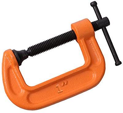 LA TALUS G Clamp Adjust Heavy Duty 1/2/3/4/5/6/8inch Soft Jaw Pad C-Clamp for Woodwork, Wood Working Tools and Welding Clamps 1inch