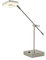 Tischlampe Silber Metall 380lm 11,0cm x 57,0cm KHG Tischleuchte 1-flammig