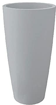 Pot haut cylindrique Nicoli Style gris 3636 g 70 h cm cache-pot