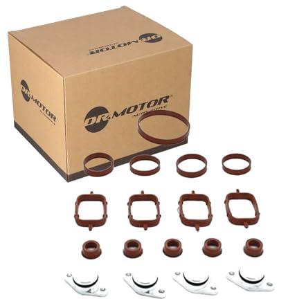 DR.MOTOR AUTOMOTIVE DRM0587SL-22 Dichtungssatz Ansaugkrümmer Kompatibel mit BMW 3 Touring E91 3 Limousine E90 3 Limousine E46 1 Schrägheck E87 5 Limousine E60 5 Touring E61