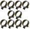 Boltza® Stainless Steel SS304 Mini Fuel Hose Line Pipe Clips x10 (22-24mm)