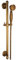 Yalsfowe Pommeau de douche à main avec barre de douche, laiton pommeau de douche avec tuyau de 1,5 m, Ensemble de douche mural à hauteur réglable, Colonne de douche Antique,A