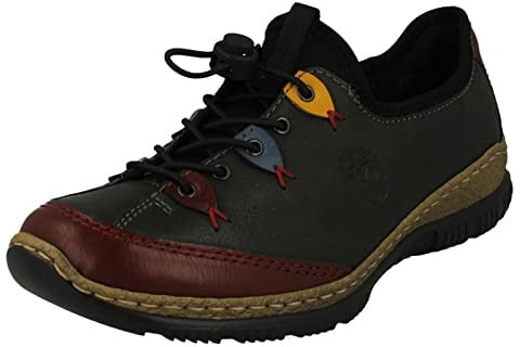 Rieker Damen N3271 Sneaker, grün 54, 39 EU
